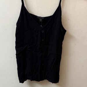 J. Crew Black Button-Down Camisole